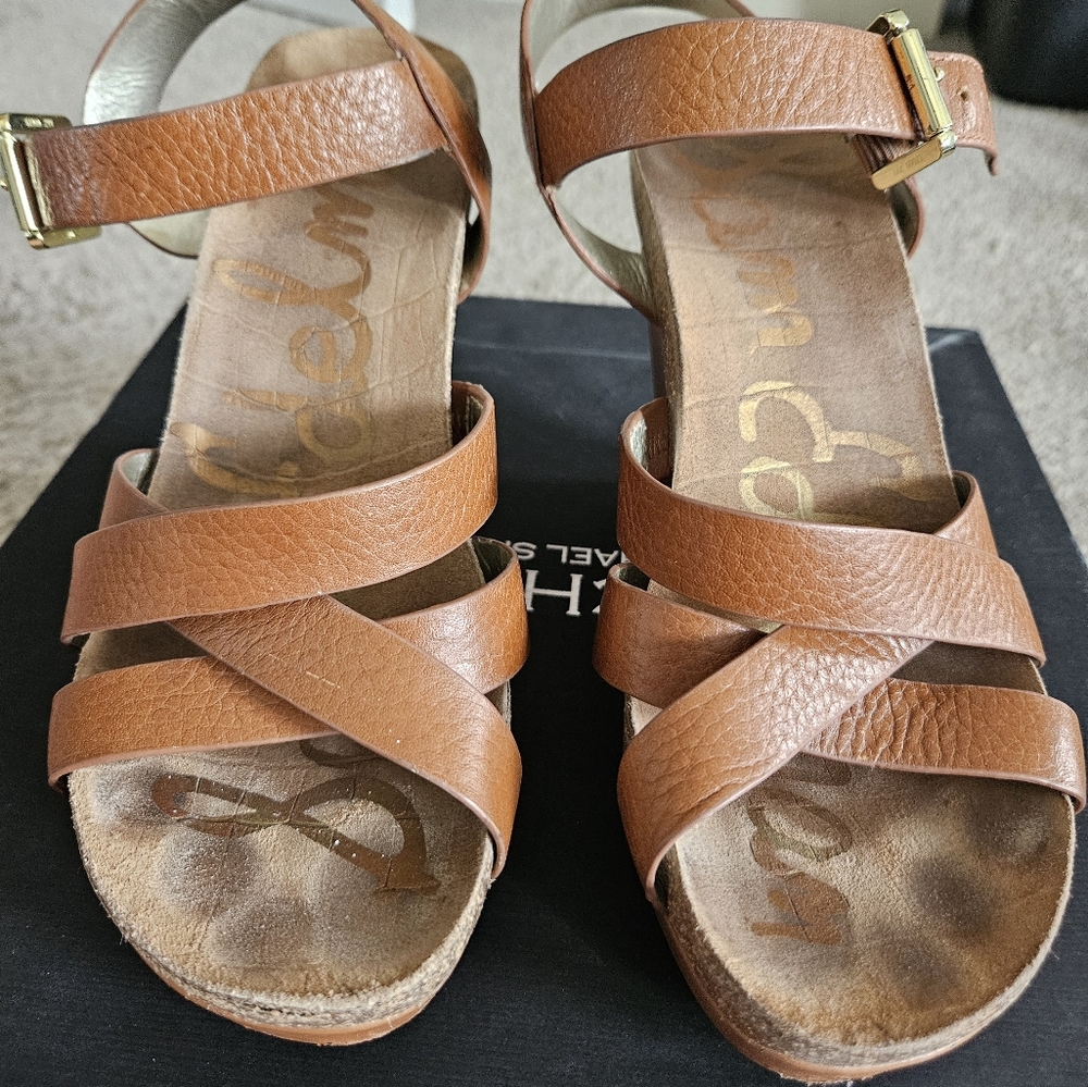 Leather Sam Edelman wedge